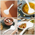 thumbnail image 4 of FRCOLOR 10pcs Plastic Soup Ladle Heat Resistant Kitchen Utensil Food Serving Spoon Asian Soup Spoon Large Flour Spoon White, 4 of 8