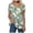 Dark Green, variant on T Shirt Women Tunics Top Loose Causal V Neck Button up Swing Plated Blouse (Green, S)