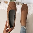 thumbnail image 2 of Women's Flats Shoes Closed Square Toe Polka Dots Flats Dress Shoes Comfortable Slip On Shoes for Women Casual Soft Soles Flats, 2 of 9