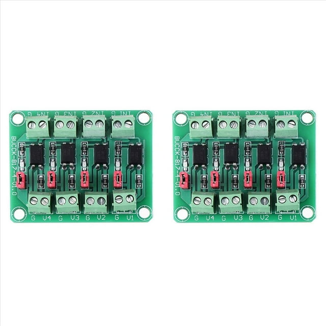2X Optoacoplador 817 Placa de Aislamiento de Voltaje de 4 Canales Módulo de Controlador de Conmutación de Control de Voltaje Módulo de Aislamiento óptico