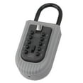 thumbnail image 1 of Key Lockbox, Code Access Wall Mount Wide Application Key Box Removable Rubber Cover Anti Theft  for Home, 1 of 7