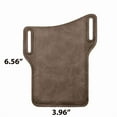 thumbnail image 5 of Men's mobile phone belt bag ring waist sleeve leather case wallet, 5 of 5