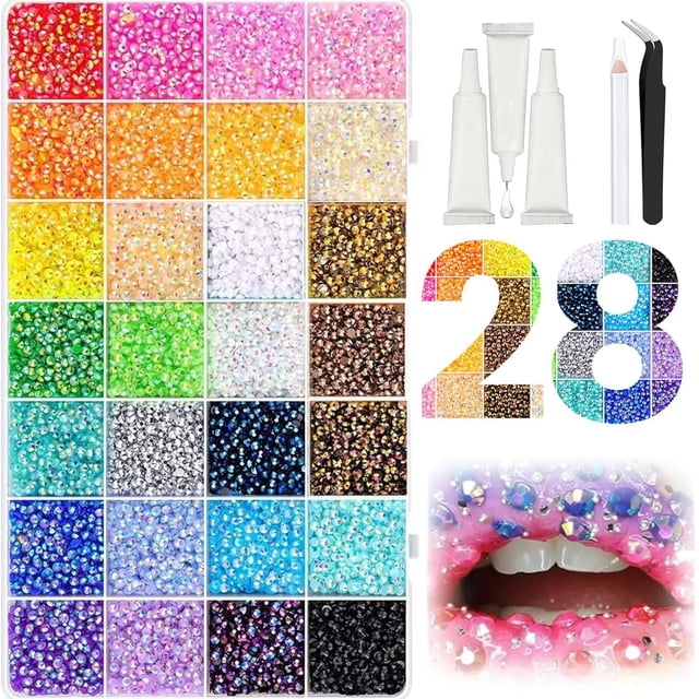 Diamantes de imitación de resina, 3000 unidades, 3 mm, con pegamento para deslumbrar, Iaolose