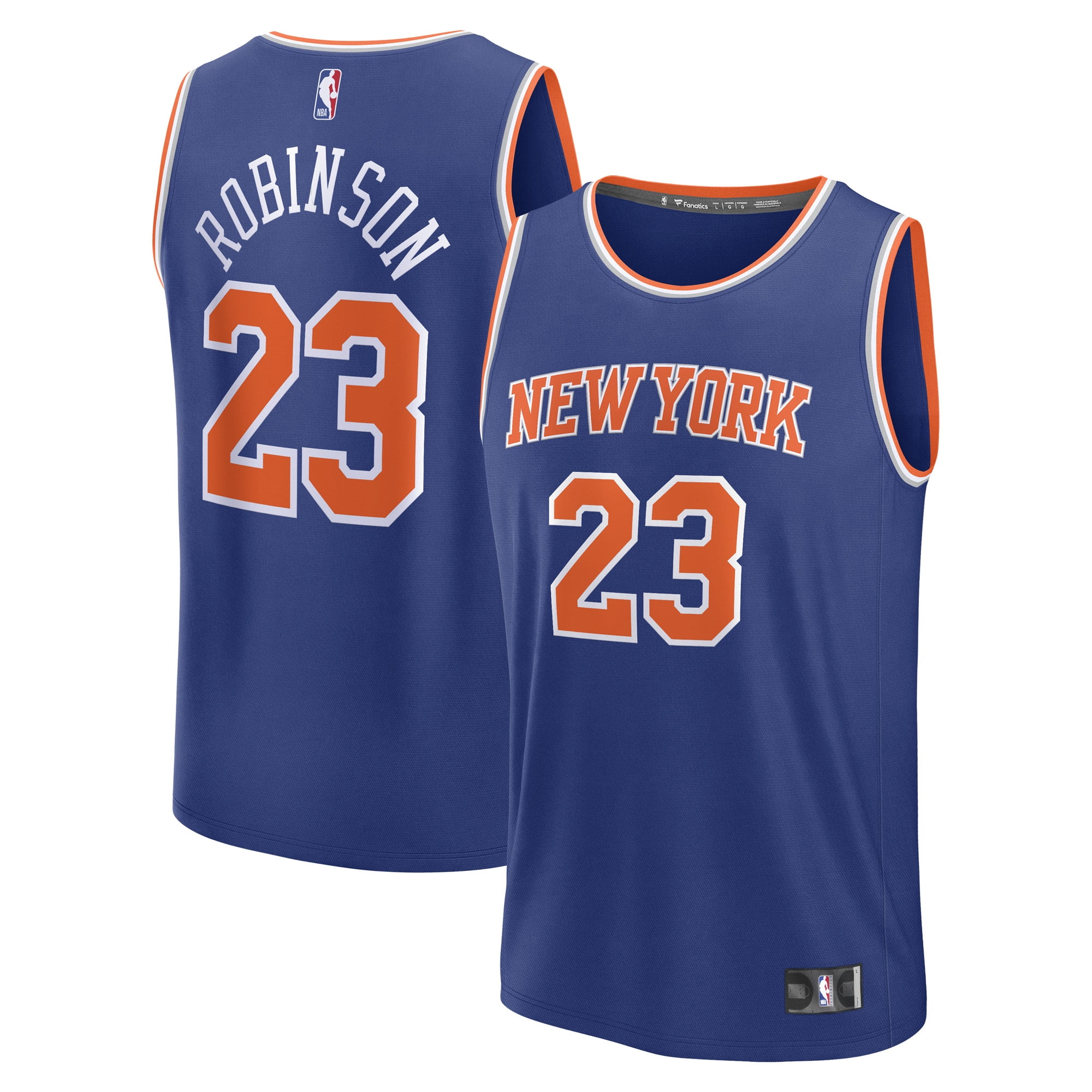 Men's Fanatics Mitchell Robinson Blue New York Knicks Fast Break Replica Player Jersey - Icon Edition