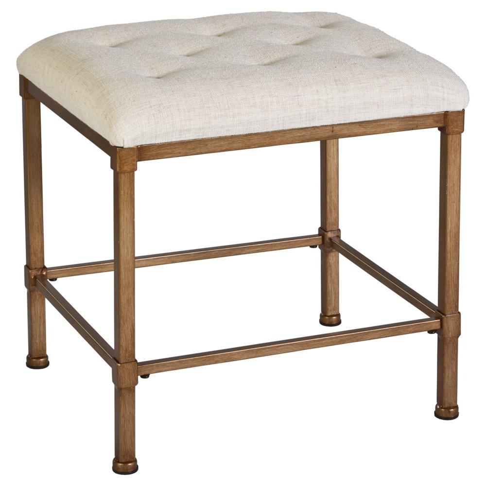 Hillsdale Katherine Backless Vanity Stool, Golden Bronze - Walmart.com