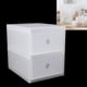 thumbnail image 5 of Organizador de Caja de almacenaje para maquillaje cosmético tipo cajón de escritorio transparente de dos capas, 5 of 8
