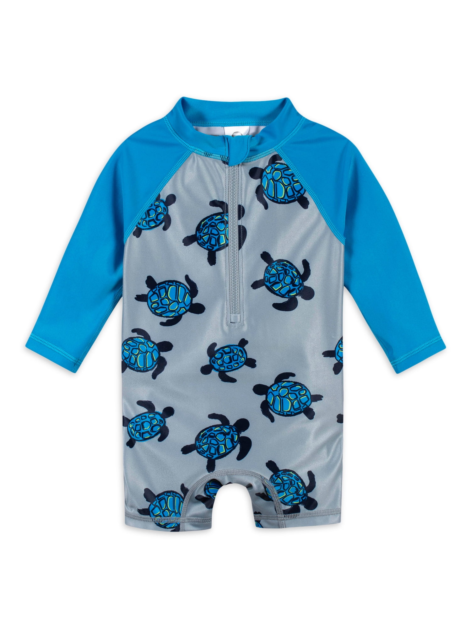 Gerber Baby & Toddler Boy One Piece Long Sleeve Swimsuit Rash Guard