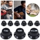 thumbnail image 2 of 9 Uds. Tapas Potenciómetro Perilla Volumen Guitarra Eléctrica Plástico (negro), 2 of 2