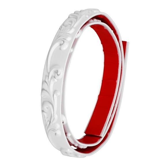 WASHWEPE 1 Roll Self Adhesive Molding Trim Wall Decoration Molding Trim Decor 39.4x1x0.2in