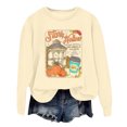 thumbnail image 1 of WEAIXIMIUNG Chandails en Molleton Courts pour Femmes Ensemble Pull à Capuche Imprimé Lettre Col Rond pour Automne & Hiver, 1 of 3
