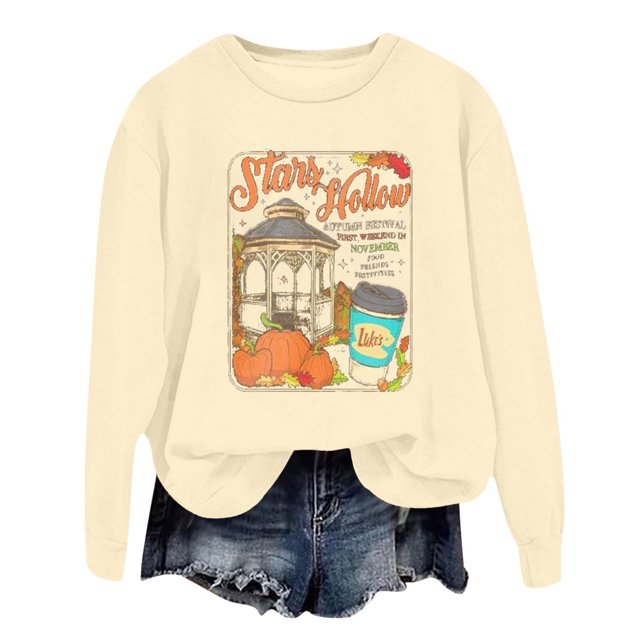 WEAIXIMIUNG Chandails en Molleton Courts pour Femmes Ensemble Pull à Capuche Imprimé Lettre Col Rond pour Automne & Hiver
