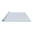 thumbnail image 2 of Ahgly Company Machine Washable Indoor Square Solid Blue Modern Area Rugs, 4' Square, 2 of 4