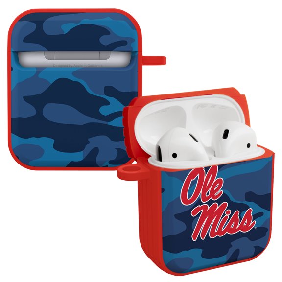Mississippi Ole Miss Rebels Camo HDX Case Cover Compatible with Apple AirPods Gen 1 & 2 by Affinity Bands