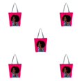 thumbnail image 1 of Minnieouse Cool Black Girl Bolso de lona - Estilo afro Exquisita artesanía Bolsos de gran capacidad Damas hl2110 Type2 NO2, 1 of 6