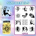 thumbnail image 6 of 12Pcs Basketball Player Jar Cutout Paper Silhouette Window Sports Plastic Silhouette Wall Lamp Clings Decals Glass Decorations Art Mural Home Decor, 6 of 9