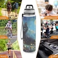 thumbnail image 7 of BZSMCE Sport Bottle Moonlit Whiskers in Bloom Outdoor sports Water Bottle Size: 10.4x3in, 7 of 7