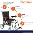 thumbnail image 5 of Feather Mobility Power Wheelchair for Adults - Foldable, Lightweight Electric Wheelchair, 1 Ct, 5 of 8