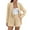 Khaki, variant on Women 2 Piece Blazer Shorts Sets Long Sleeve Double Breasted Suit Jackets Business Outfit