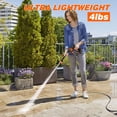 thumbnail image 6 of Tanbaby Cordless Pressure Washer, Portable Power Washer with 2×3000mAh Battery, 550W 2.4GPM, 6-in-1 Nozzle, Electric Power Cleaner with 17ft Hose for Car Patio Floor, 6 of 10