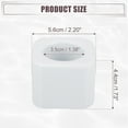 thumbnail image 3 of Unique Bargains Square Mini Ceramic Toothbrush Holder White 2.20"x2.20"x1.73" Electric Toothbrush Holder for Bathroom, 3 of 8