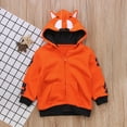 thumbnail image 2 of 2022 Toddler Girls Boys Hoody Jackets Spring Autumn Long Sleeve Lion Hooded Striped Zipper Coats Sweatshirt Kids Outerwear, 2 of 7