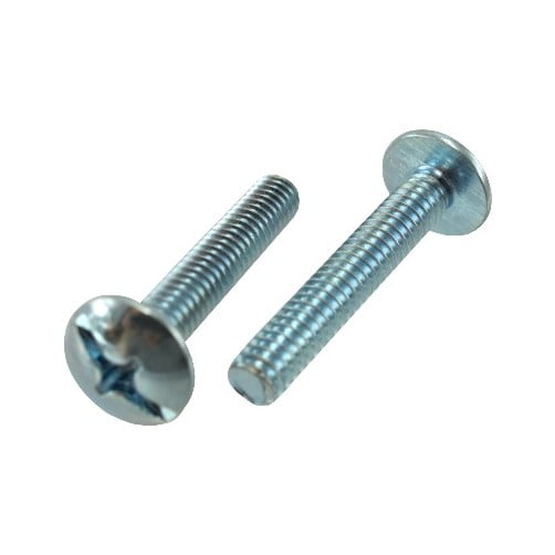 1/4"20 X 3" Zinc Plated Truss Head Combo Machine Screws (Box of 100