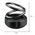thumbnail image 5 of Fusipu Car Air Freshener Solar Powered Double Rings Fragrance Deodorant Auto Aromatherapy Diffuser Interior Accessories, 5 of 8