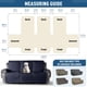 thumbnail image 4 of Funda de sofá reclinable TAOCOCO impermeable de 3 plazas azul oscuro, 4 of 7