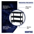 thumbnail image 4 of Carro de Servicio Multiusos Reforzado HANTEC móvil 3 charolas Hantec Herramienta Automotriz, 4 of 9