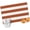 Orange, variant on Mustard Yellow Striped Runner Rug 2x6 FT,Non Slip Hallway Rugs,Modern Stripes Farmhouse Washable Soft Floor Carpet Non-Shedding Throw Runner Carpet Long Rug for Entryway Kitchen Bedside Sliding Door