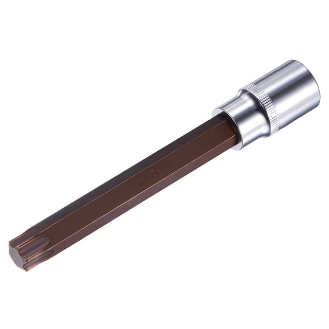 Unique Bargains 1/2' Square Drive x T60 Torx Bit Socket, S2 Steel Bits, CR-V Sockets 140mm Length (for Hand Use Only)