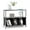 Black, variant on Giantex Sideboard Buffet Table w/Storage Cabinet & Shelves, Industrial Microwave Oven Stand, Coffee Bar Station, Stationary Kitchen Island Cart