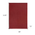 thumbnail image 3 of HomeRoots 4' X 6' Brick Red Non Skid Indoor Outdoor Area Rug, 3 of 6