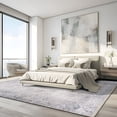 thumbnail image 6 of World Rug Gallery Transitional Distressed Vintage Machine Washable Area Rug- BLUE 9'X12', 6 of 8