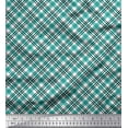 thumbnail image 1 of Soimoi Poly Georgette Fabric Diagonal Check Print Fabric by the Yard 42 Inch Wide, 1 of 3