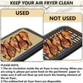 thumbnail image 6 of 100-Sheet Air Fryer Parchment Liners, 11X9 Inch Perforated Square Paper, Non-Stick Baking Mat for Fryer, Oven, Steaming Bread, Cookies, Easy Cleanup Kitchen Tool, 100 Sheets of Oil-Absorbing Paper, 6 of 8