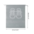 thumbnail image 4 of Unique Bargains 10 Pcs Sneakers Pattern Dustproof Shoe Dust Bag Shoes Storage Bag Travel Drawstring Storage Bag Gray, 4 of 5