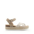 thumbnail image 3 of Dream Pairs Women's Cross Strap Espadrille Platform Sandals 鈥?Chic Summer Style, 3 of 9