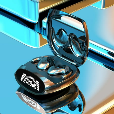 Earphone wireless Hwkond Wireless Earbuds Bluetooth In Ear Light-Weight Headphones Built-in Microphone Immersive Premium Sound With Charging Case Black Up To 60% Off