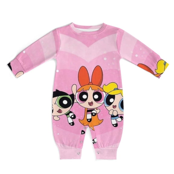 The Powerpuff Girls Unisex Baby Boy Girl Rompers Long Sleeve Infant Jumpsuits Babies' Outfits Fall Winter Clothes 0-3M