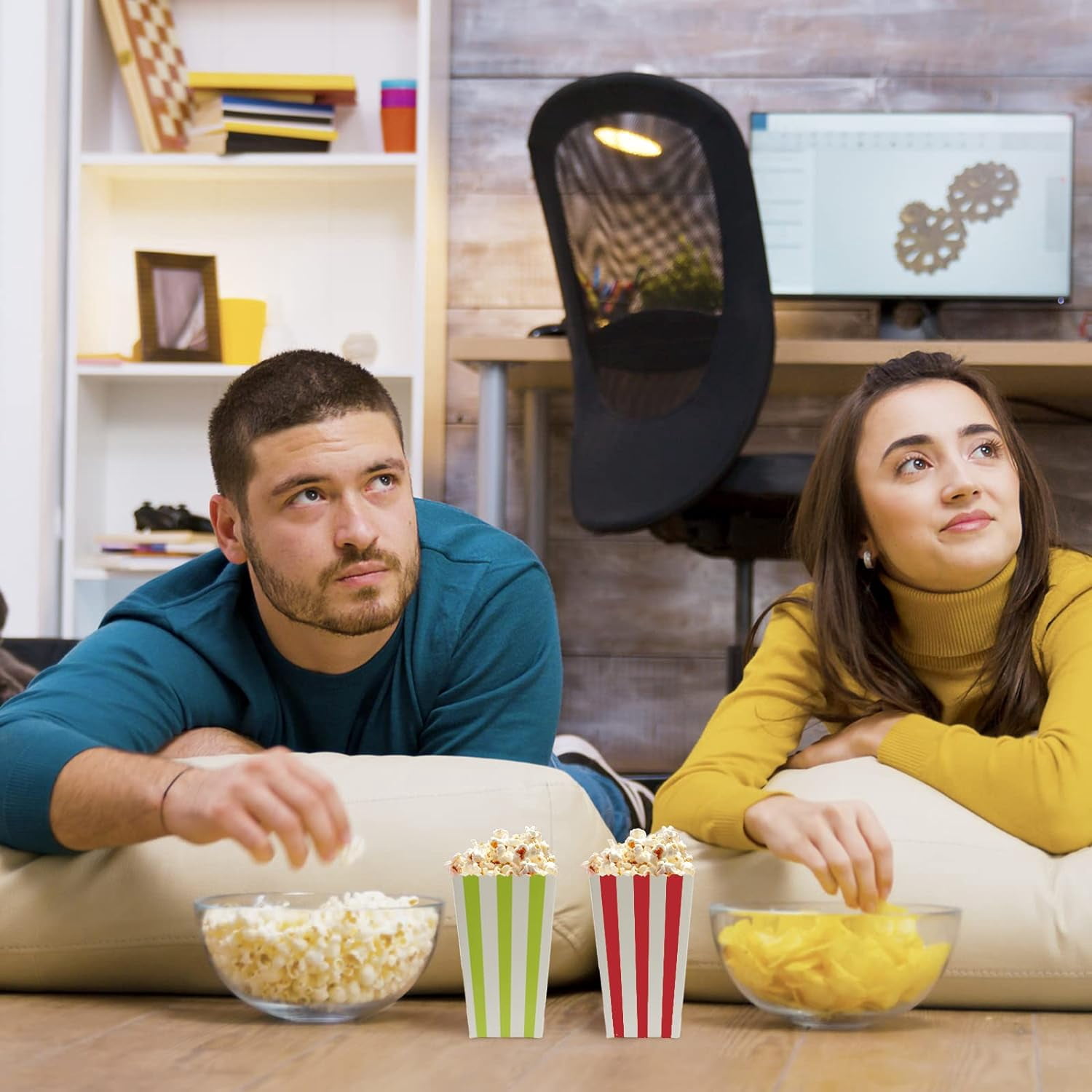 Zerodeko Lot De 24 Boîtes à Pop-Corn Jetables Motif Pois Violet – Idéal Pour Fêtes, Cinéma, Anniversaires Et Soirées Enfants