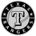 thumbnail image 1 of Texas Rangers Auto Emblem - Silver, 1 of 2