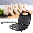 thumbnail image 5 of M Buder Sandwich Maker Electric Panini Press Grill 750W Intelligent Temperature Control Steak Breakfast Maker (9.06 inches / 23 cm), 5 of 9