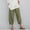 Army Green, variant on Cargo Pants Women Women'S Pants Pant Cotton Women Waist Crop Loose Colour Pure And Pants Elastic With Pocket Women Casual Pants Baggy Jeans Khaki L