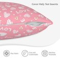 thumbnail image 5 of Bingfone Love Linen Throw Pillow Covers Cushion Case Pocket Button Vintage Farmhouse Pillowcase-20"x20", 5 of 9