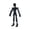 Black, variant on Christmas 5Pcs 3D Printed Skeleton Action Figure Halloween Articulating Human Body Model Super Realistic Abstract Ornaments for Spooky Scene Decoration, 7 Inch