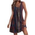thumbnail image 2 of Jesvior Womens Summer Dresses Loose V Neck Sleeveless Tank Dress with Pockets Floral Print Swimsuit Coverup Casual Vacation Clothes, 2 of 7