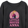 thumbnail image 3 of Frozen - Winter - Little Sister Anna - Women's Lightweight French Terry Long Sleeve Shirt, 3 of 5