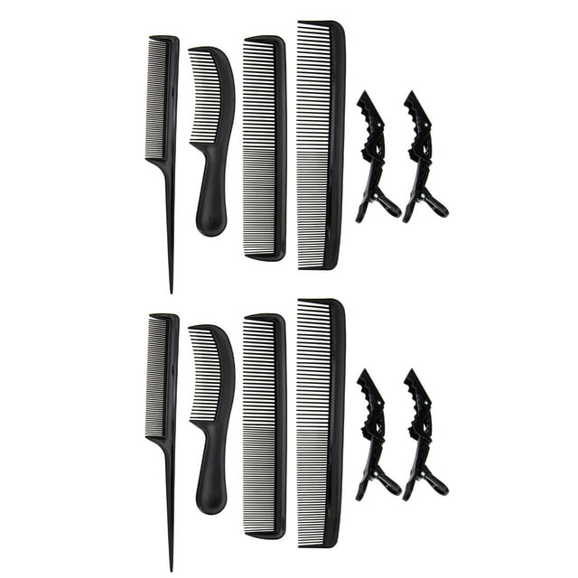 Miangastore Hair Styling Brush Set Black Plastic 1 Set 8.65X1.77X0.20 In