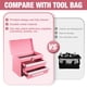 thumbnail image 5 of Cinta metálica rosa pequeña portátil Toolbox WORKPRO con 2 cajones, 5 of 9
